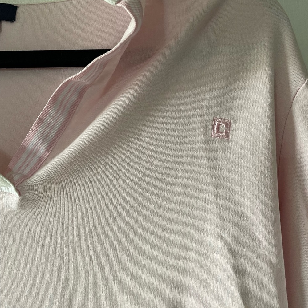 Women’s pink chaps long sleeve polo